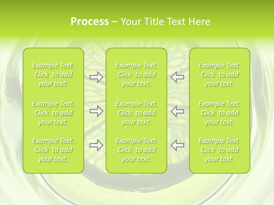 Lime Close Up Extra PowerPoint Template