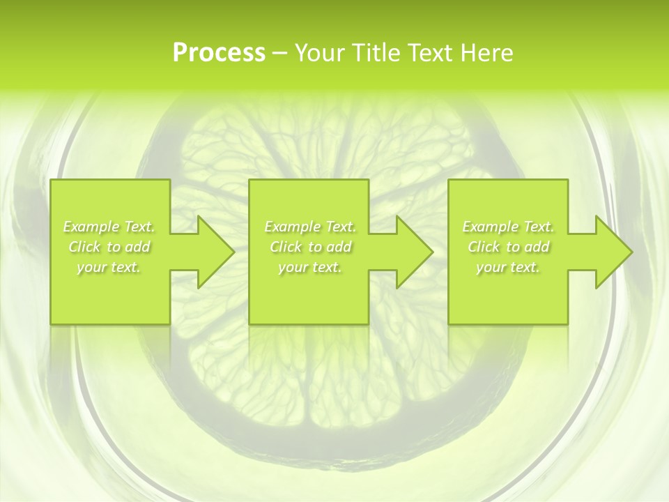 Lime Close Up Extra PowerPoint Template