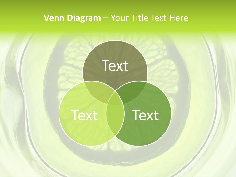 Lime Close Up Extra PowerPoint Template