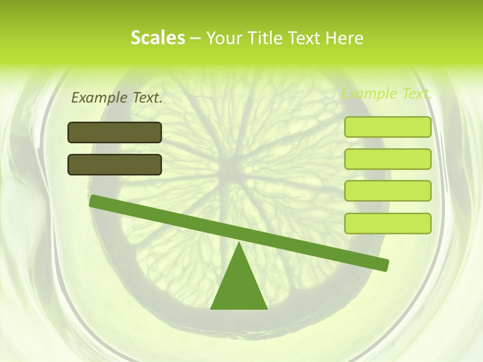 Lime Close Up Extra PowerPoint Template