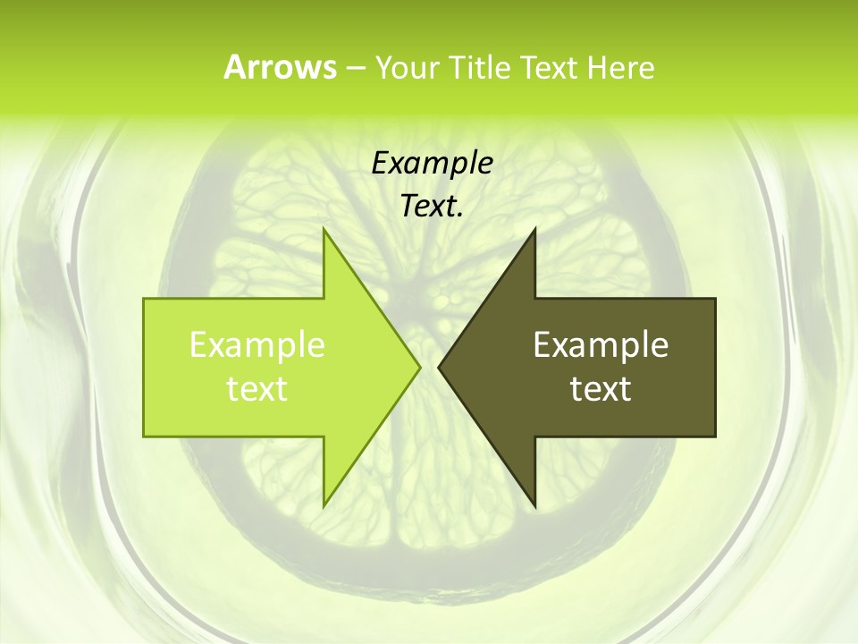 Lime Close Up Extra PowerPoint Template