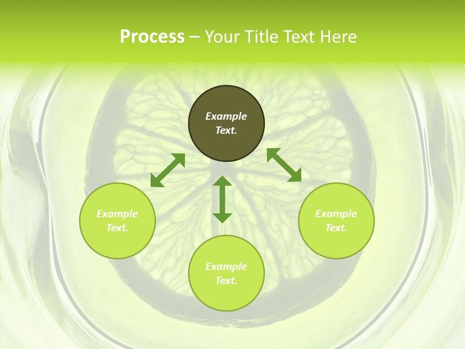 Lime Close Up Extra PowerPoint Template
