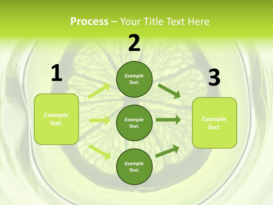 Lime Close Up Extra PowerPoint Template