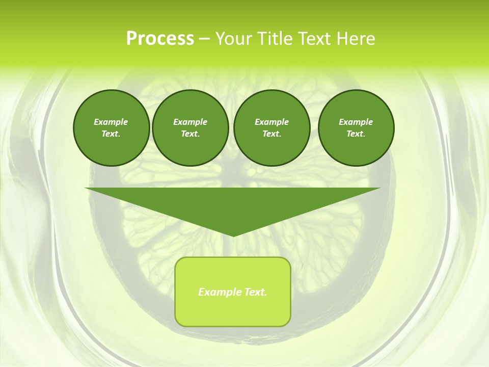 Lime Close Up Extra PowerPoint Template