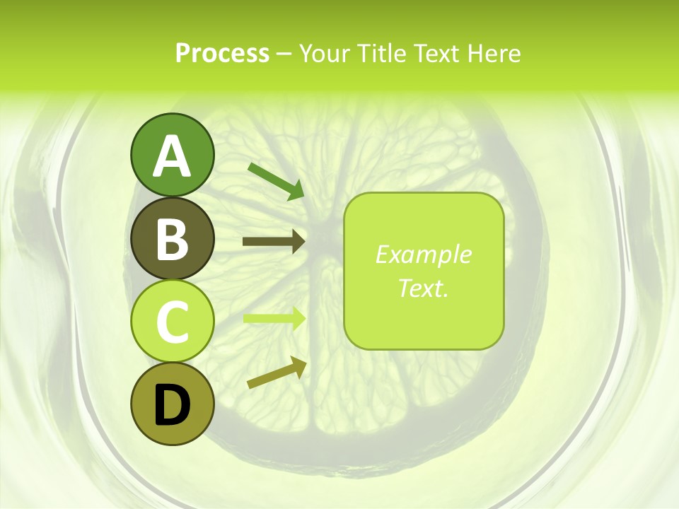 Lime Close Up Extra PowerPoint Template