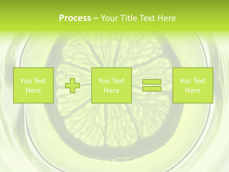 Lime Close Up Extra PowerPoint Template