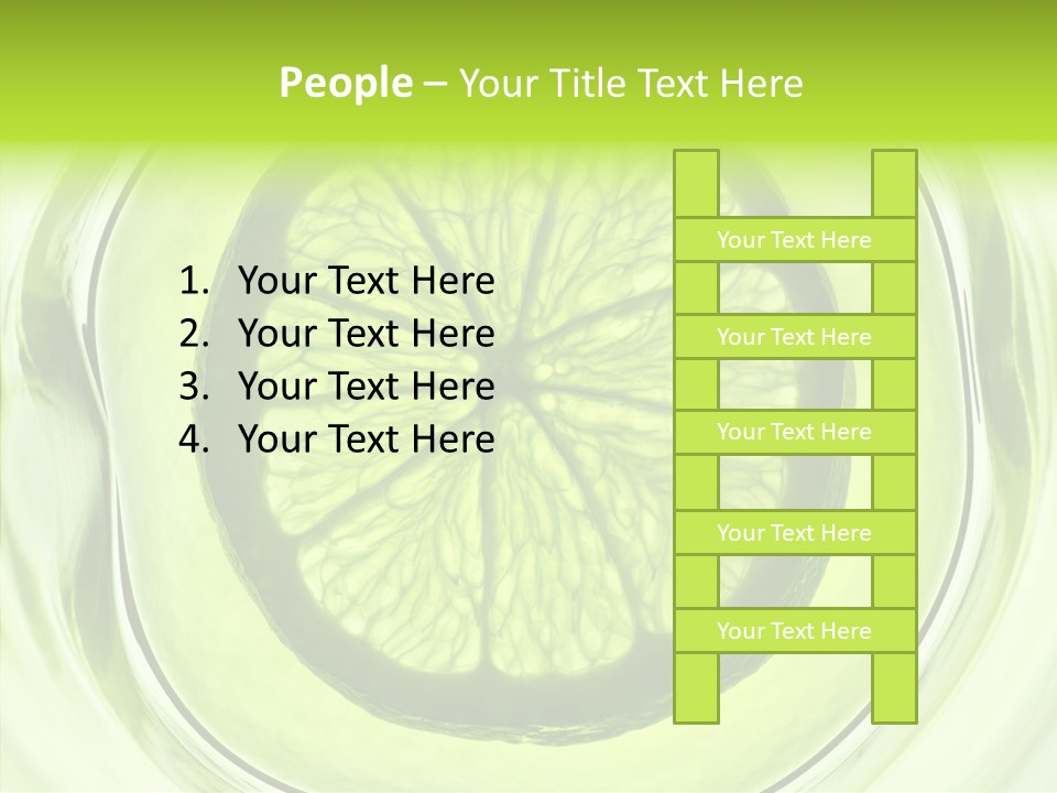 Lime Close Up Extra PowerPoint Template