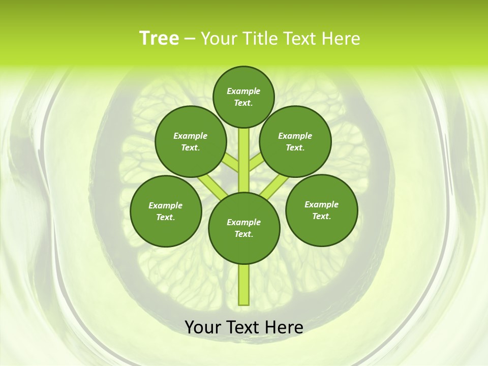 Lime Close Up Extra PowerPoint Template
