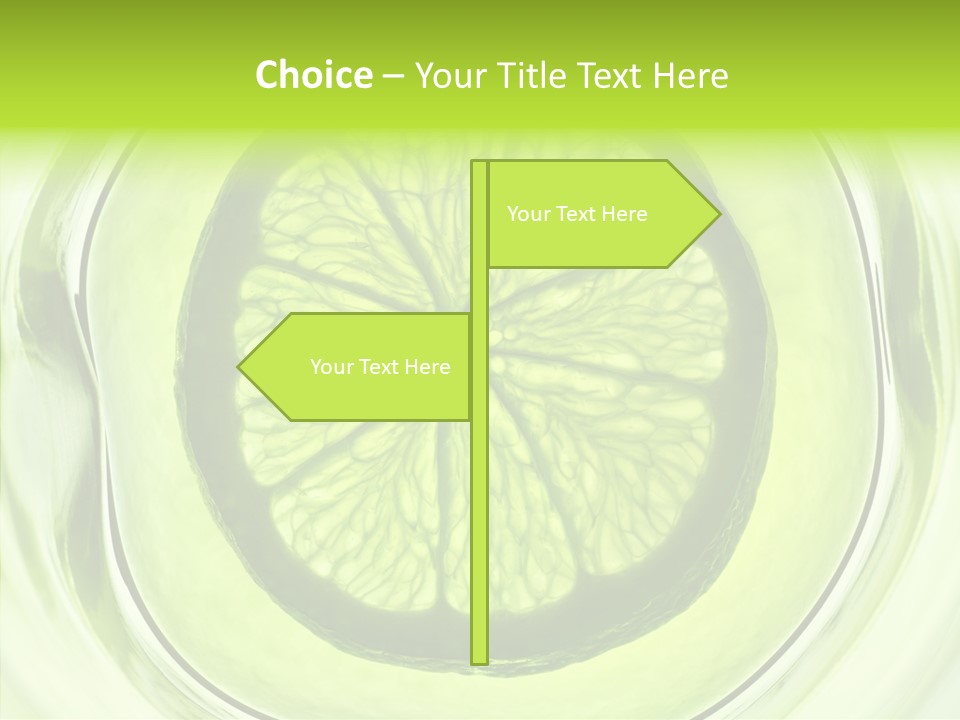 Lime Close Up Extra PowerPoint Template
