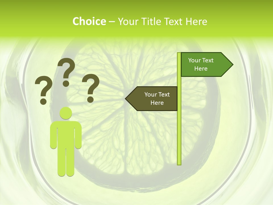 Lime Close Up Extra PowerPoint Template