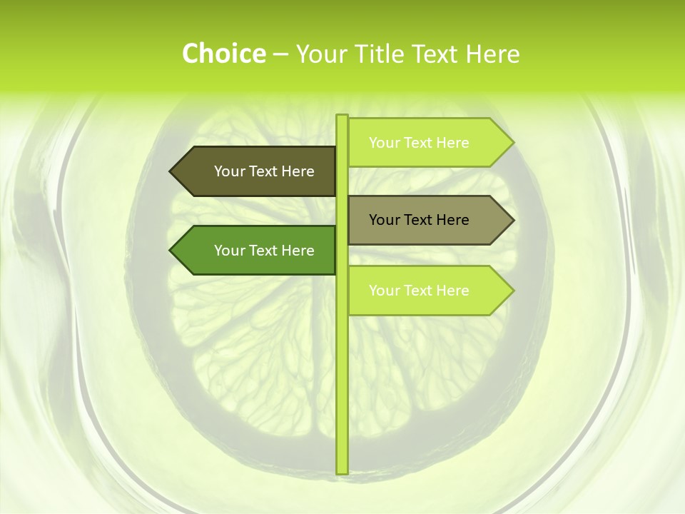 Lime Close Up Extra PowerPoint Template