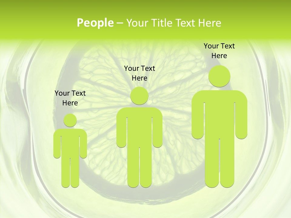 Lime Close Up Extra PowerPoint Template