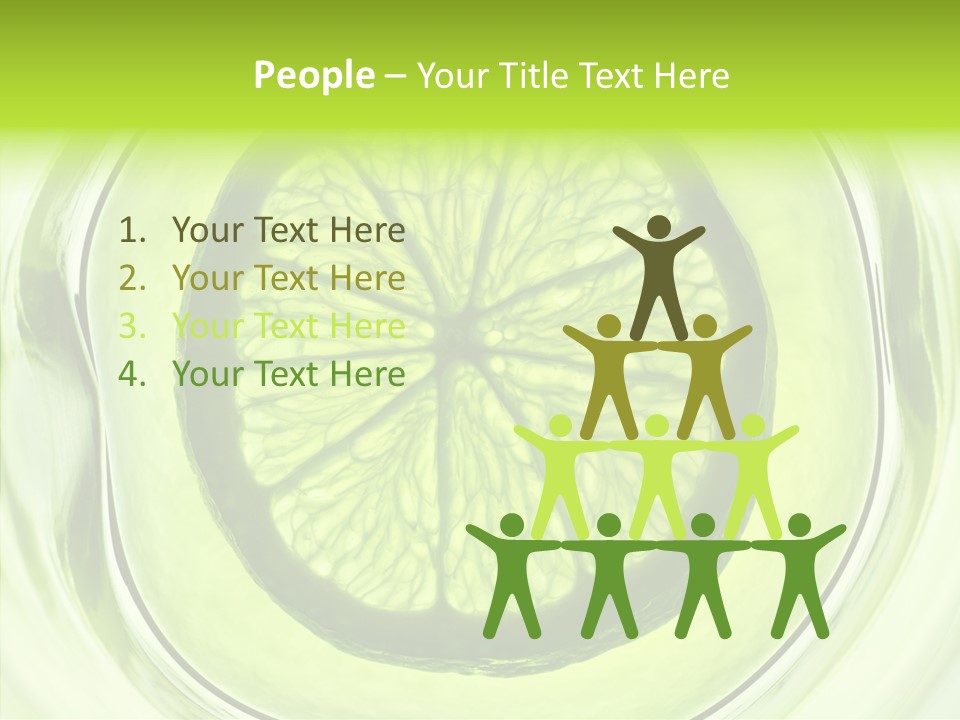 Lime Close Up Extra PowerPoint Template