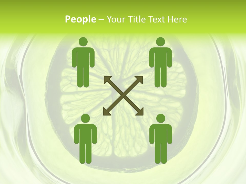 Lime Close Up Extra PowerPoint Template