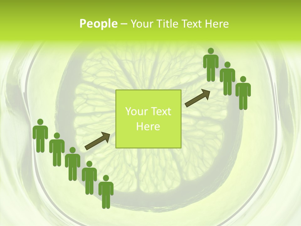 Lime Close Up Extra PowerPoint Template