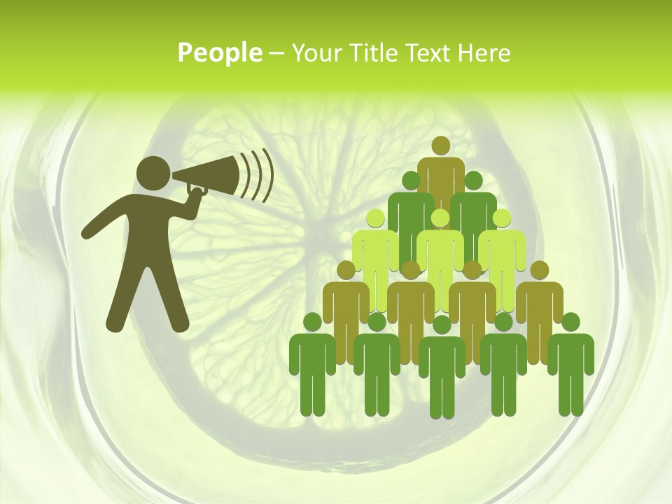 Lime Close Up Extra PowerPoint Template