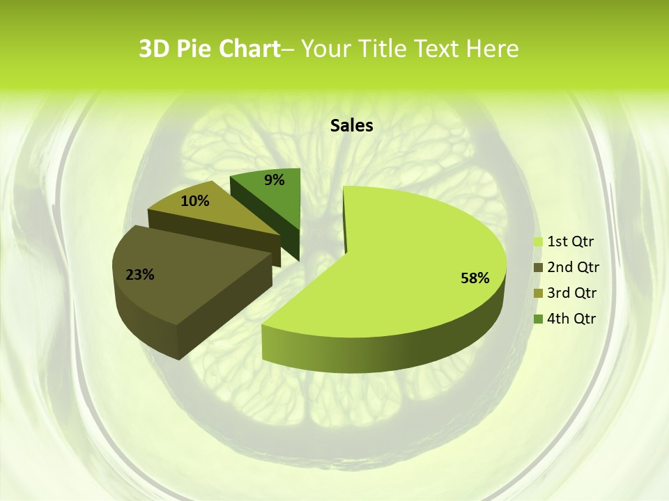 Lime Close Up Extra PowerPoint Template