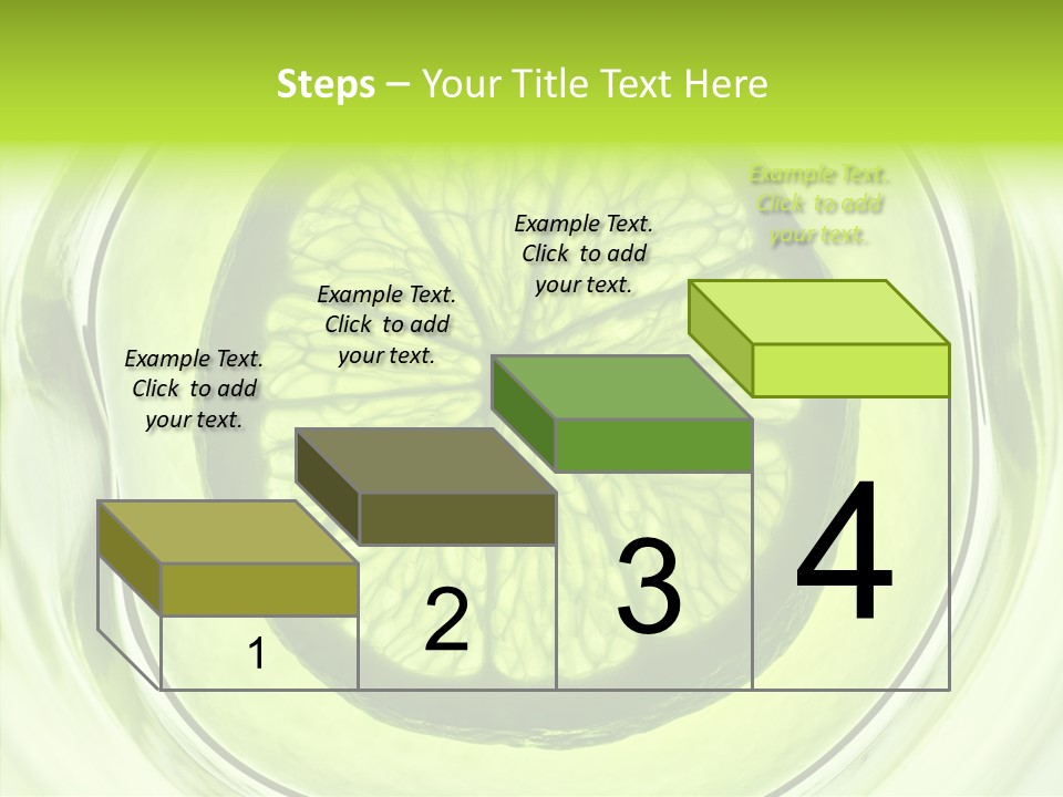 Lime Close Up Extra PowerPoint Template