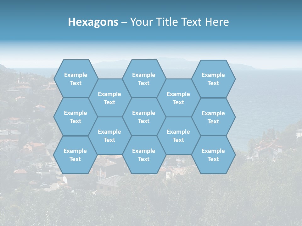 Island Boat Opatija PowerPoint Template