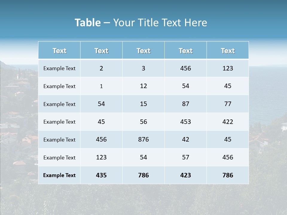 Island Boat Opatija PowerPoint Template