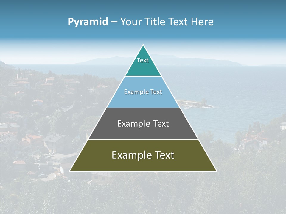 Island Boat Opatija PowerPoint Template