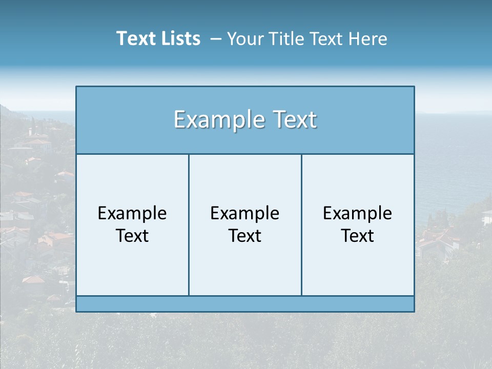 Island Boat Opatija PowerPoint Template