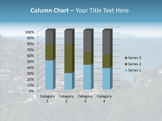 Island Boat Opatija PowerPoint Template