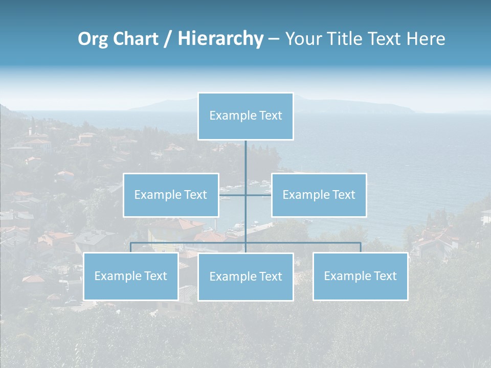Island Boat Opatija PowerPoint Template