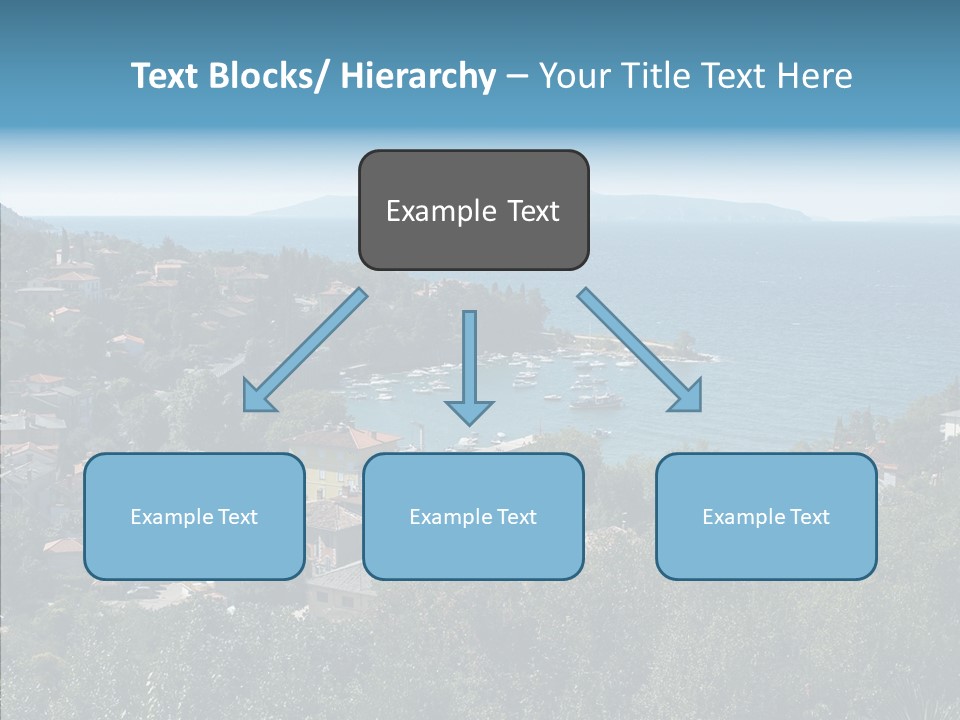 Island Boat Opatija PowerPoint Template