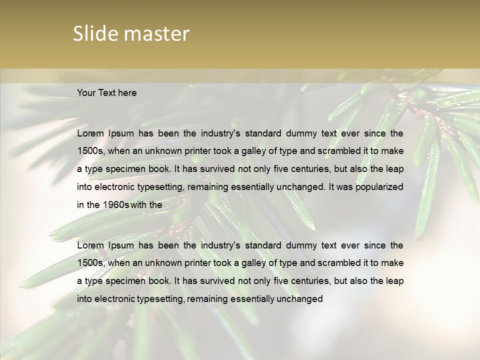 Decorations Tree Seasonal PowerPoint Template