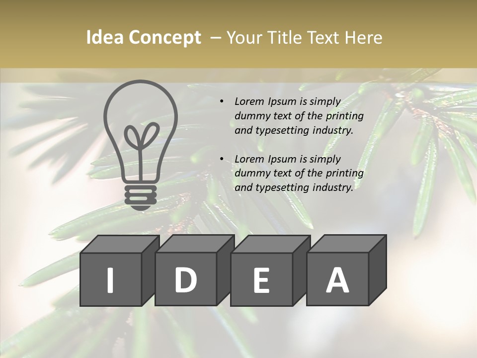 Decorations Tree Seasonal PowerPoint Template