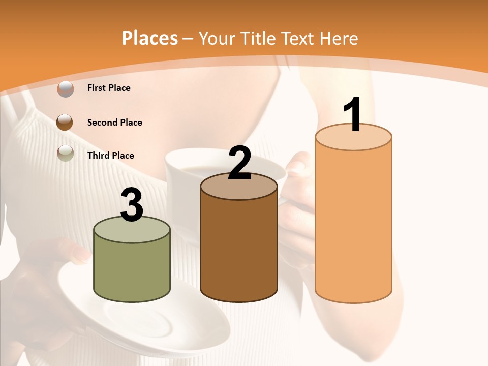 Blond Positive Cup PowerPoint Template