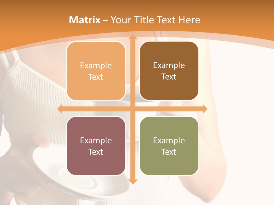 Blond Positive Cup PowerPoint Template