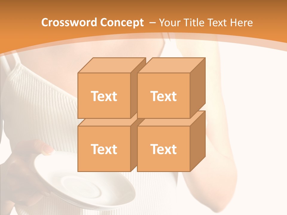 Blond Positive Cup PowerPoint Template