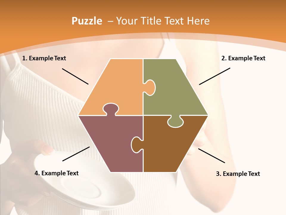 Blond Positive Cup PowerPoint Template