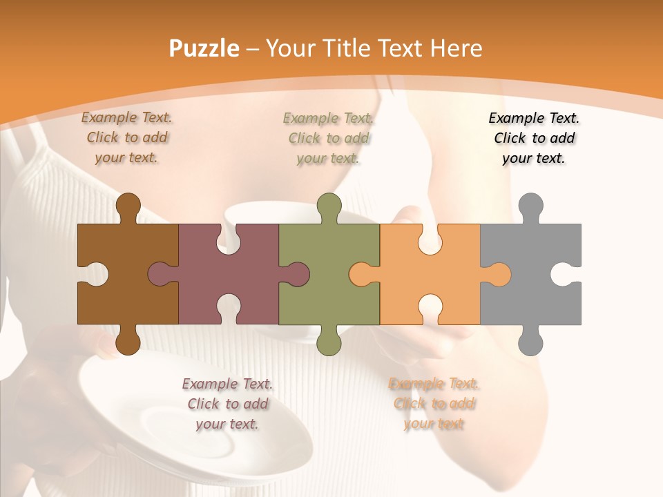 Blond Positive Cup PowerPoint Template