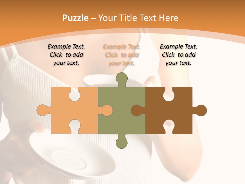 Blond Positive Cup PowerPoint Template