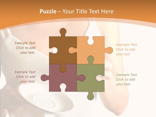 Blond Positive Cup PowerPoint Template