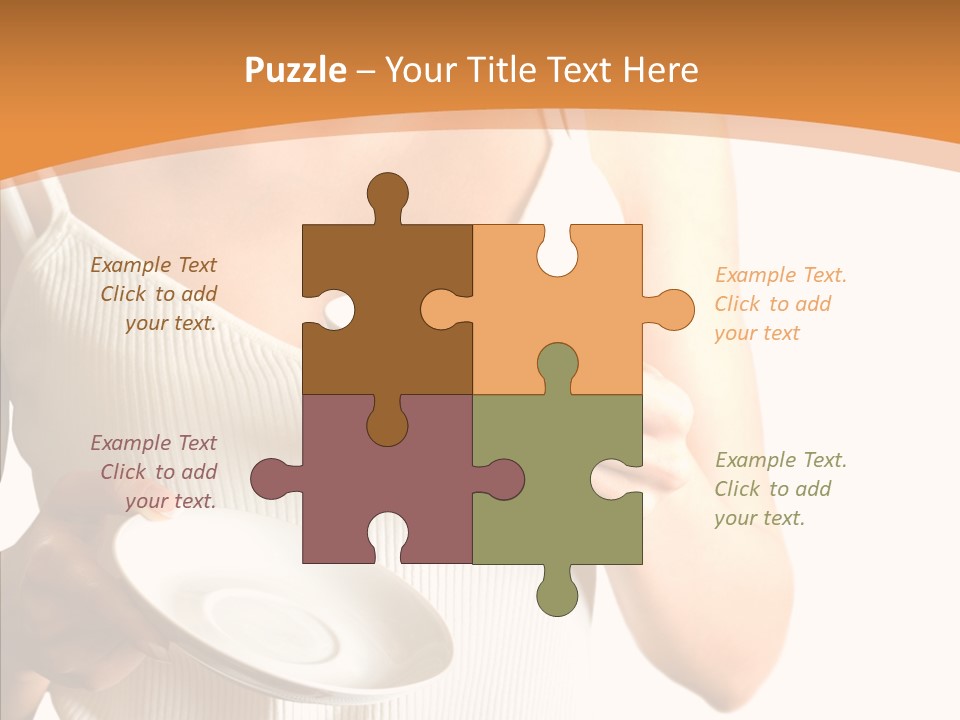 Blond Positive Cup PowerPoint Template