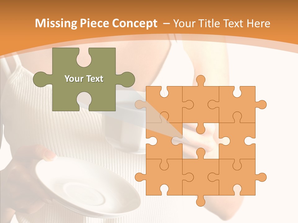 Blond Positive Cup PowerPoint Template