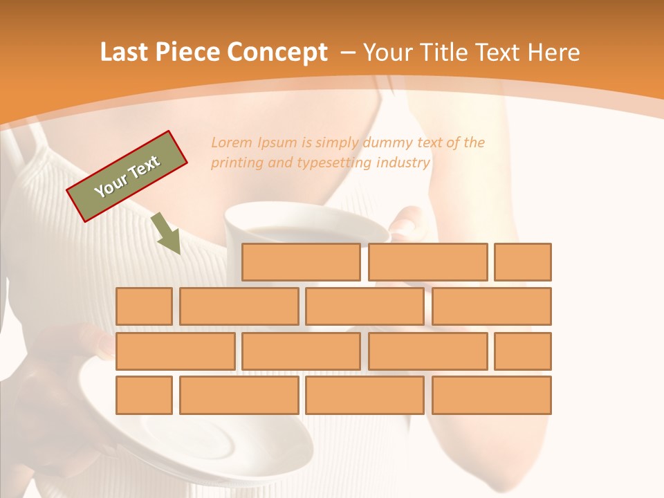 Blond Positive Cup PowerPoint Template
