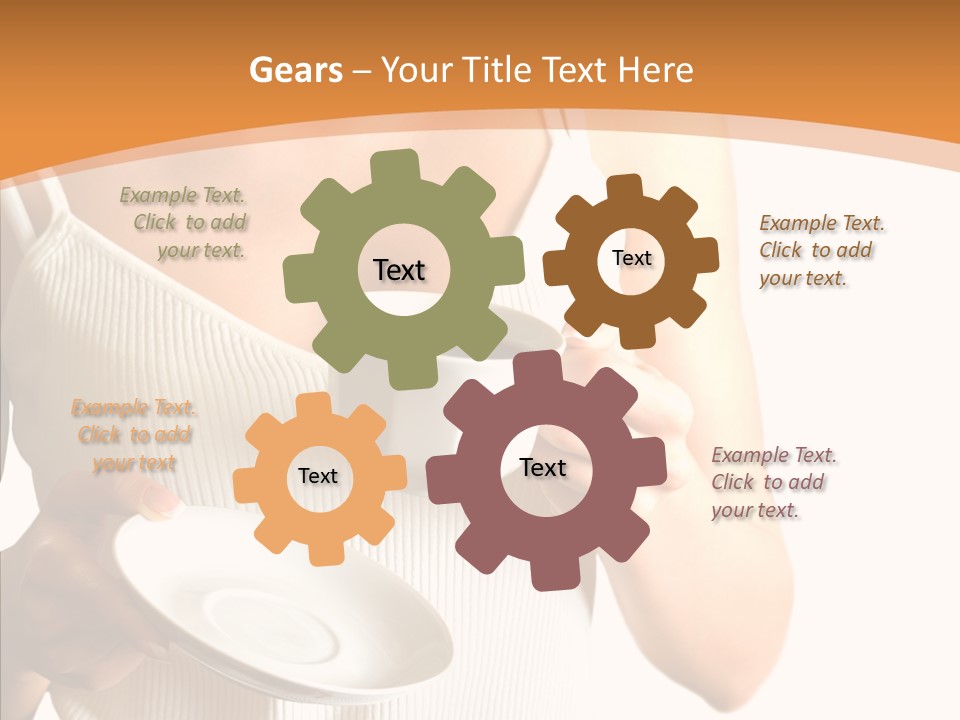 Blond Positive Cup PowerPoint Template