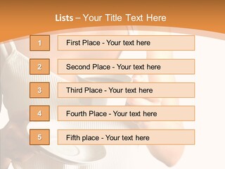 Blond Positive Cup PowerPoint Template