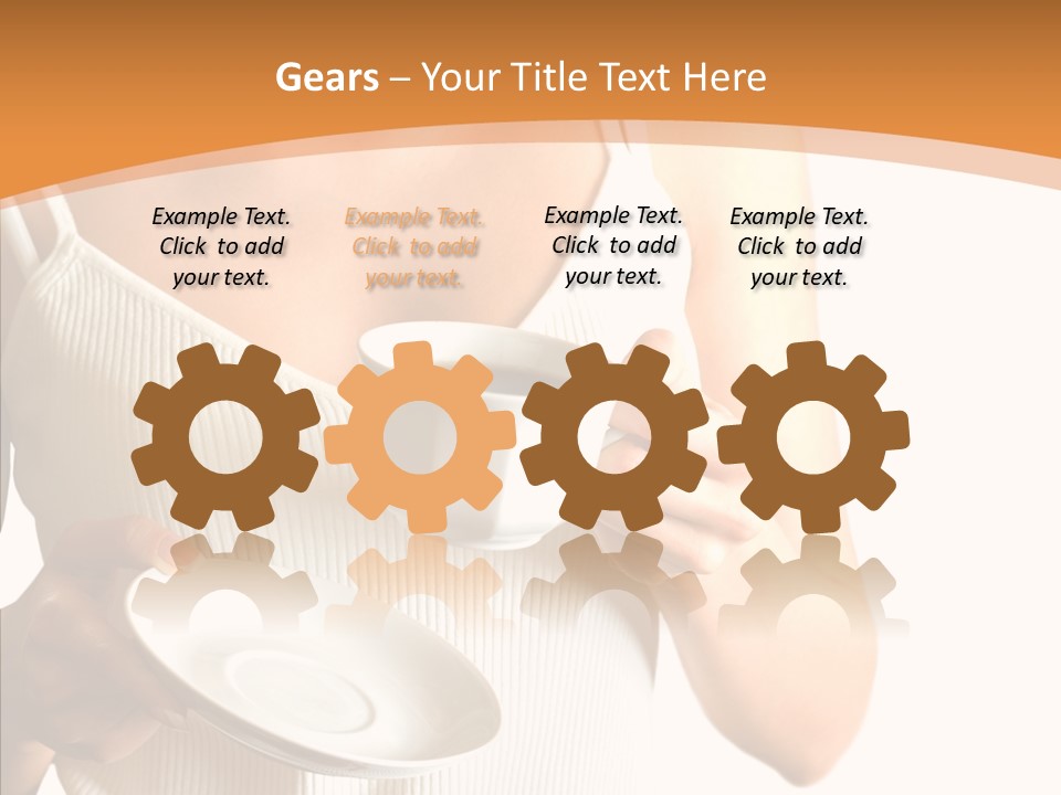 Blond Positive Cup PowerPoint Template
