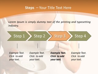 Blond Positive Cup PowerPoint Template