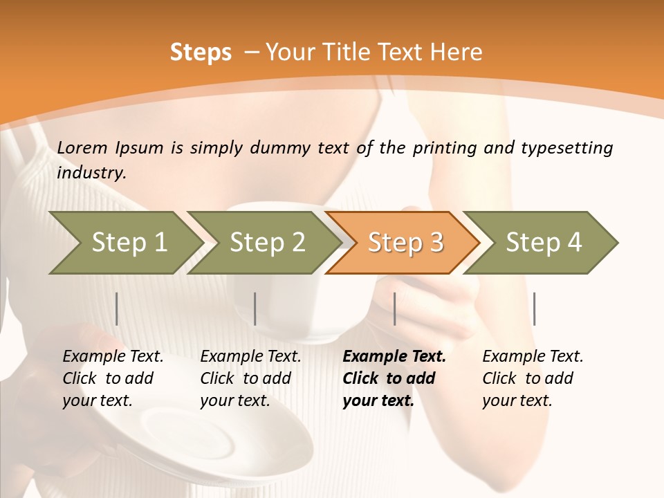 Blond Positive Cup PowerPoint Template