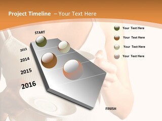 Blond Positive Cup PowerPoint Template