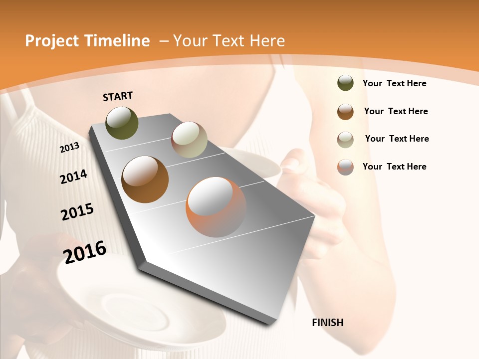 Blond Positive Cup PowerPoint Template