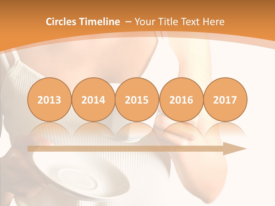 Blond Positive Cup PowerPoint Template