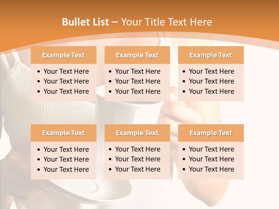 Blond Positive Cup PowerPoint Template